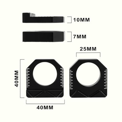 Dirt Bike Rear Axle Block CNC Motorcycle Chain Tensioner Adjuster for KX450F 16-18 KX250F 17-19 KX250 KX450 19-24 KX250X KX450X 22-24 Silver - color: silver