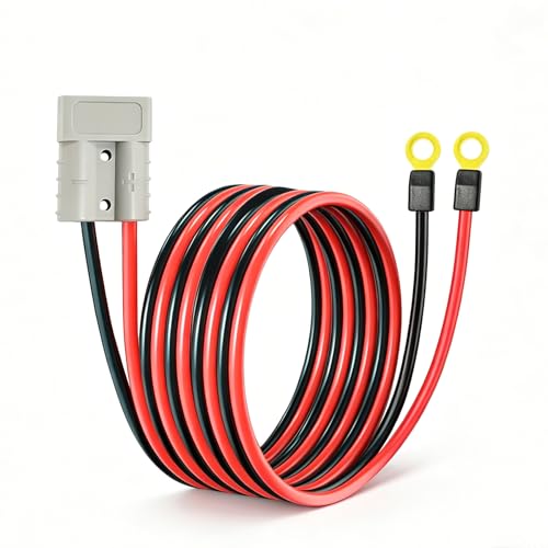 50A Anderson Connector with Cable SB50 Plug Anderson Battery Cable 6.56Ft 10AWG Cable with 50A Connector - size: Anderson O-ring 2m