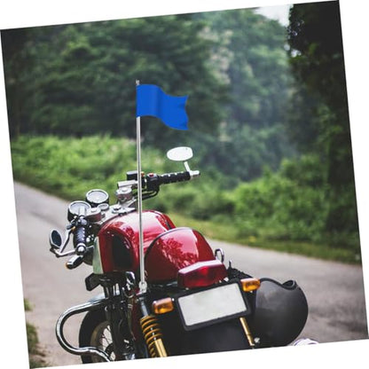 VICASKY 0.6M Handheld Flag Pole Retractable Stainless Steel Flag Mount for Motorcycles and Bicycles Easy Installation Safety Flagpole for Outdoor Activities Durable and Portable