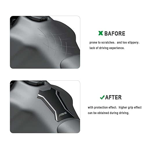 Motorcycle Tank Protector for KLR 650 KLR650 2021 2022, Non-Slip Motorcycle Gas Tank Protectors,Waterproof Fuel Tank Side Traction Pad for KLR 650 KLR650 2021 2022 - size: B