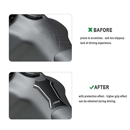 Motorcycle Tank Protector for KLR 650 KLR650 2021 2022, Non-Slip Motorcycle Gas Tank Protectors,Waterproof Fuel Tank Side Traction Pad for KLR 650 KLR650 2021 2022 - size: B