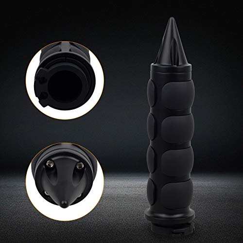 NTHREEAUTO 1" / 25mm Motorcycle Hand Grips Universal Handlebar Throttle Grip - color: Black
