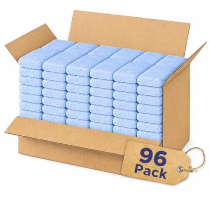 Microfiber Car Wax Applicator Pad, 5" x 3.75" x 1" – Reusable, Scratch-Safe Foam & Plush Microfiber, Washable Detailing Pads (96 Pack)