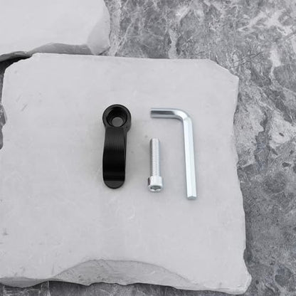2Pcs Motorcycle Handlebar Hook CNC Aluminium Helmet Hook Suitable for Motorcycle Helmets Gloves Cups(Black) - color: Black