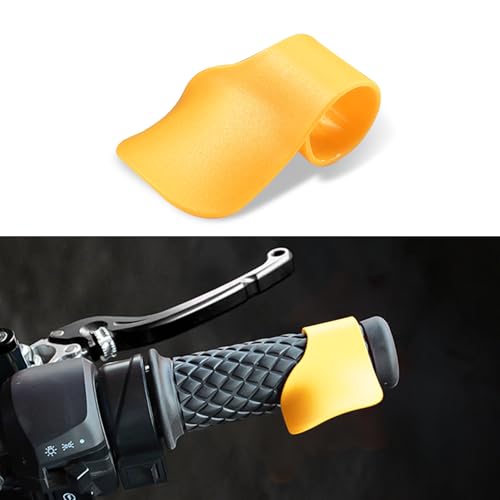 Motorcycle Cruise Control, Throttle Assist, Motorcycle Cruise Assist Grips, Car Accessories Handlebar Oil Control Rocker Rest Accelerator Assistant Universal for 7/8" Handle Bar (Yellow) - color: Yellow