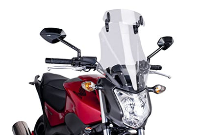 Puig 6319W Clear 230mm X 90mm Multi-Adjustable Clip-On Visor