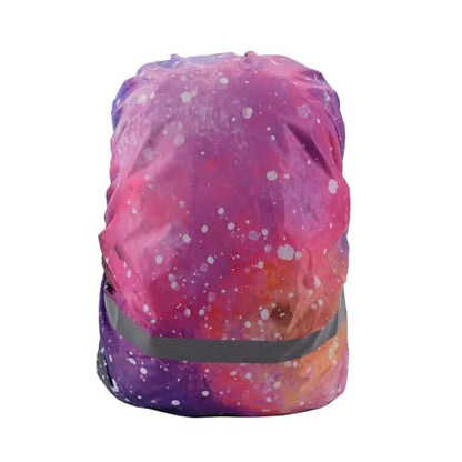 Backpack Rain Cover Women's Bag Covers Waterproof Backpacks 15L-55L Reflective Schoolbag Rain Cover for Night Safety Protection - color: Pink04-S(20-30L)