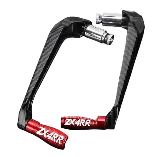 Motorcycle Handlebar Handle Grips Guard Brake Clutch Levers Protector for KAWA&SAKI Ni&nja ZX-4RR ZX 4RR ZX 4 RR 2023 2024 2025 Hand Guards - color: Lever Guard Red