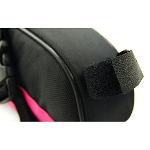 sponeed Cycling Seat Pouch Bicycle Bike Saddle Bag Rear Packs Tools Pocket 6 Colors - color: Pink