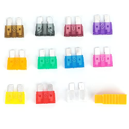 110PCS Kit Premium Automotive Assortment with Zinc Alloy Clips for Car Truck SUV Vehicle Electrical System Protection 2A to 40A