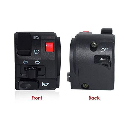 7/8" 22mm Left ATV Motorbike Handlebar Switch Motorcycle Horn Turn Signal Warning Light Switches