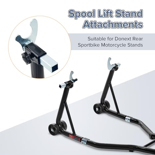 Spool Lift Stand Attachments for Rear Sportbike Motorcycle Stands (Attachment ONLY), U-Shaped Adapter 1 Pair - size: U