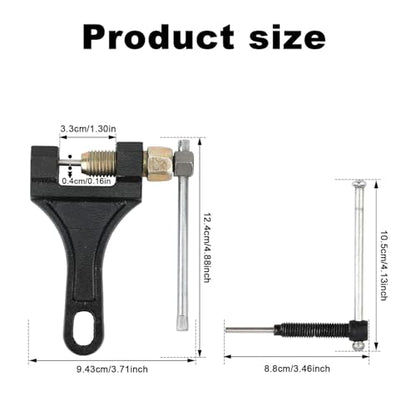 Motorcycle Chain Breaker with a Rack, Bicycle Chainbreaker Tool Chain Link Splitter Tool Chain Cutter Remover Compatible with Pit Bike ATV Kart Small Motorcycle 420 428 520 525 528 530