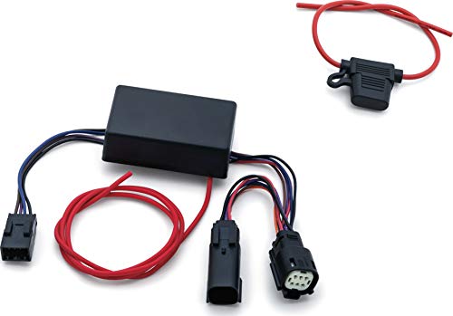 Kuryakyn 2598 Motorcycle Accessory: Plug & Play Trailer Wiring with Relay Harness for 2014-19 Harley-Davidson FLHR/Police Motorcycles with 4-Wire Trailer , black - size: 4-Wire Trailer, style: FLHR/Police Models