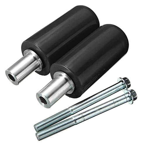 1 Pair Frame Sliders for Motorcycle Practical Anti Crash Protector Motorbike Frame Guards(Black,5 * 10cm) - color: Black,5*10cm