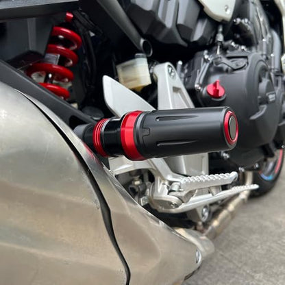 Motorcycle Exhaust Sliders Crash Protector Compatible with Y.amha YZF R6 2006 2007-2017 2018 2019 2020 2021 | Frame Slider Falling Protection YZFR6 YZF-R6 YZF600 Accessories (Blue) - color: blue