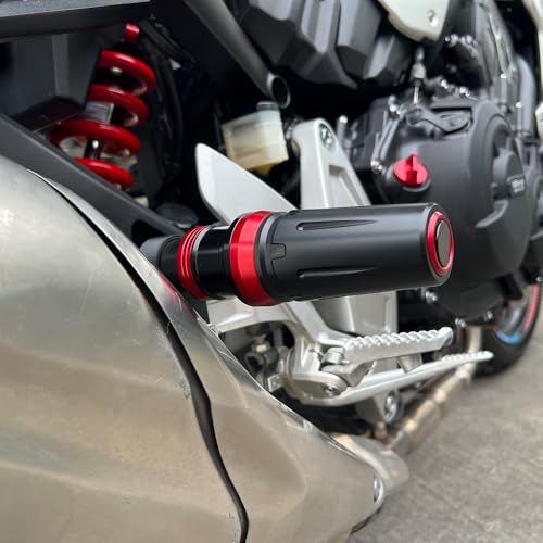 Motorcycle Exhaust Sliders Crash Protector Compatible with H.onda CBR600RR CBR1000RR CBR500R CBR300R CBR250R 2003-2023 2024 2025 2026 | Frame Slider Falling Protection Accessories (Blue) - color: blue