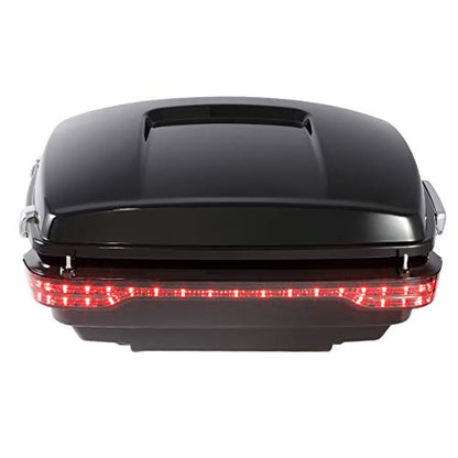 LED King Trunk W/Brake Turn Tail Light Lamp Fit For Harley Road King Street Electra Glide 2014-2024 - color: W/ Smoke Lens LED Light