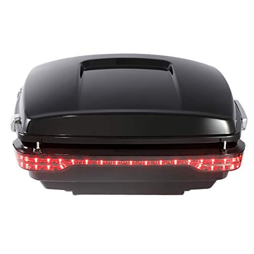 LED King Trunk W/Brake Turn Tail Light Lamp Fit For Harley Road King Street Electra Glide 2014-2024 - color: W/ Smoke Lens LED Light