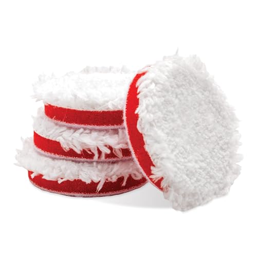 Griot's Garage BOSS 2” Microfiber Pads for Car Polishing and Detailing, Buffing Pads for Moderate and Severe Scratch Removal, Set of 4 - size: 2 Inch Pads (Set of 4)