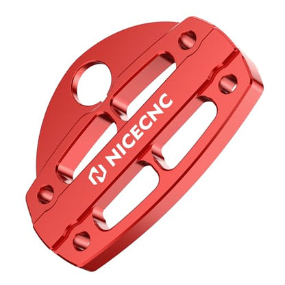 NICECNC Handlebar Clamp Aluminum Compatible with Yamaha Raptor 700 2006-2009 2011-2026, Raptor 700 Special Edition 2010 Red - color: Red