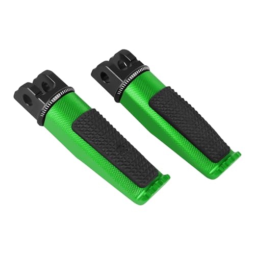 Motorcycle Footpegs Front Passenger Foot Pegs Replacement for Honda CB125R CB300R CB1000R CB650F CBF600 CBF100 CBR600F CBR250R CB650R CBR600 CBR100 CBR900 Foot Rests Pedal(green) - color: green