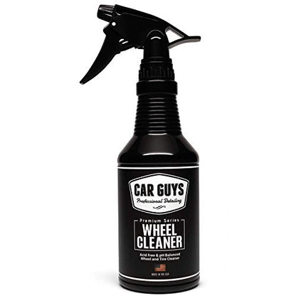 CAR GUYS Wheel Cleaner | Effective Rim and Tire Cleaner | Safe & Versatile Brake Dust Remover for Alloy, Chrome, Aluminum Rims, White Wall Tires, and More! | 18 Oz - size: 18 oz