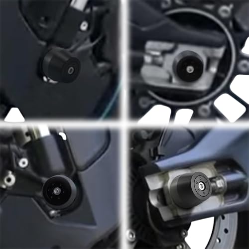 Xitomer Front Rear Fork Sliders Fit for 2024 2025 CFMOTO 675SS 675SR 675 SR-R Axle Sliders Fit for 2025 CFMOTO 675NK Motorcycle Front + Rear Axle Sliders Crash Protector