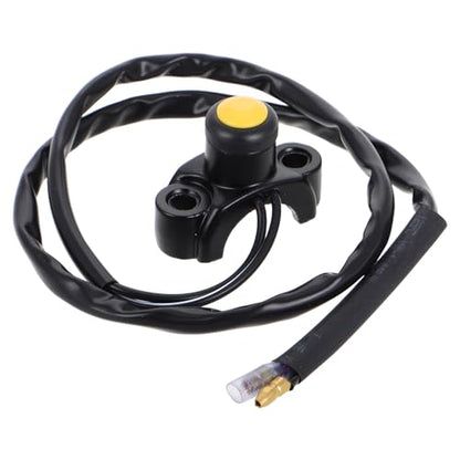 ABOOFAN Motorcycle Handlebar Multi-Function Switch with Yellow Waterproof Push Button, Headlight and Horn Control Compatible with Off-Road Bikes and Atvs, Replacement Engine Stop Start