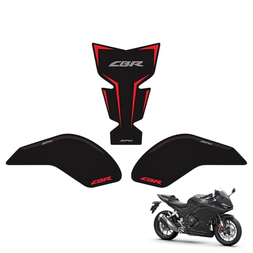 Tank Pad Sticker For CBR400R CBR500R Thermal Insulation, Damage Prevention, Coating Protection,The Fuel Tank Pad, CBR400R Accessories,CBR500R Accessories (Gray text on black background C) - color: Gray text on black background C