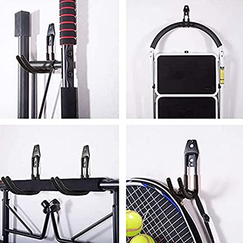 Zoele Wall Mount Baby Stroller Hanger - Baby Stroller Rack Holder, Garage Power Tool Hanger Wall Hook, Steel Garage Tool Storage Organizer Utility Hooks (Black) - color: Black