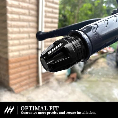 Motorcycle Handlebar End Caps For GSX-R 1000 2001-2025 GSX-R 1000R 2017-2025 7/8” Bars 17mm Diameter CNC Handlebars (See details below) gsx-r 1000 1000r Accessories (Black) - color: Black
