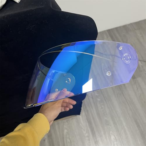 HJ-33 Helmet Visor For i90.Replacement Motorcycle Helmet Shield Compatible with HJC i90 (Revo Clear Blue) - color: Revo Clear Blue