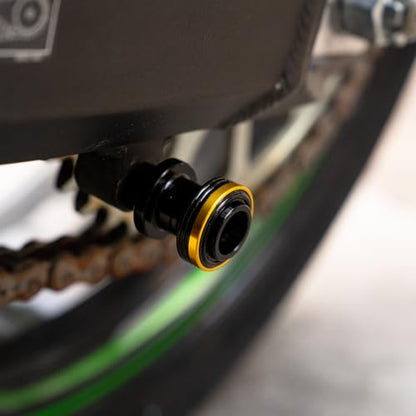 Compatible with 450MT 450NK 450SR 800MT 675SR-R 675SR 700CLX 650GT 800MT-X 650NK Motorcycle M10 Swingarm Spools Rear Stand Screws Sliders (Gold) - color: Gold