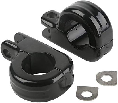 SLMOTO 1 1/4" Adjustable Engine Guard Highway Foot Peg Footpegs fits for Harley Davidson/Honda/Yamaha/Kawasaki/BSA/Norton/Triumph