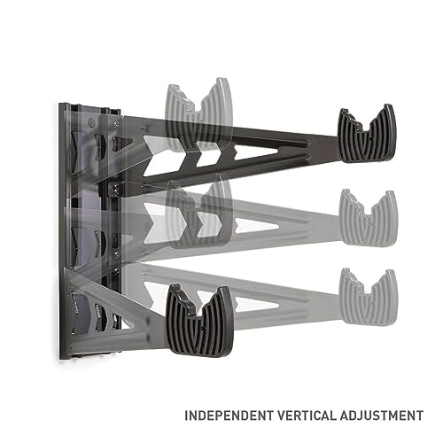 Feedback Sports | Velo Wall Rack Bike Storage | Bicycle Hanger Mount W/Adjustable Arms | Road, Gravel, Mountain Bike Compatible | For Garage, Apartment, Shed | Black - style: Velo Wall Rack