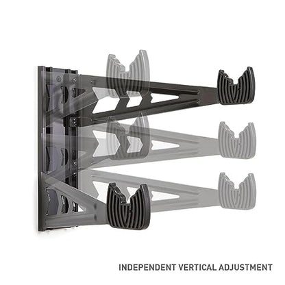 Feedback Sports | Velo Wall Rack Bike Storage | Bicycle Hanger Mount W/Adjustable Arms | Road, Gravel, Mountain Bike Compatible | For Garage, Apartment, Shed | Black - style: Velo Wall Rack