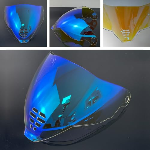 Airflite Shield Uv-protected For ICON IC-06 Airflite Face Shield Replacement Helmet Visor (Revo Clear Blue-day and night) - color: Revo Clear Blue-day and Night