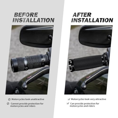 1" Electronic Throttle Defiance Handlebar Grips 25mm Hand Grips Fit for Harley Touring Street Glide Road King Road Glide Electra Glide - color: #3 Black