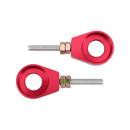WOOSTAR 15mm Motorcycle Chain Adjuster Tensioner Replacement for 110cc 125cc Lifan YX SSR Coolster SDG Thumpstar Chinese Dirt Pit Bike - color: Red, size: 15mm