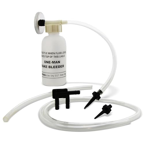ABN One Man Brake Bleeder Kit – Small Brake Bleeder Bottle Brake Bleeding Kit with Magnet for One Man Jobs