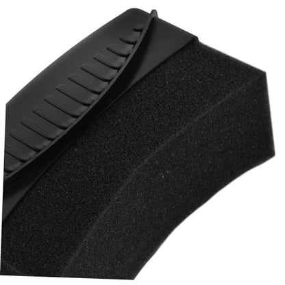 Curved Sponge Brush Lid Automotive Tire Wax Applicator Pad Car Detailing Tool for Tire Dressing and Polishing for Car Enthusiasts and DIYers - color: Black