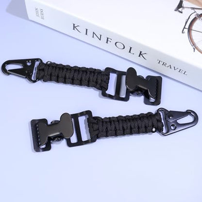 weryerker 2PCS Tactical Glove Clip Holder Anti-slip Nylon Work Glove Holder Clip, for Tactical Backpack, Tool Belt, Outdoor - color: 4pcs Black