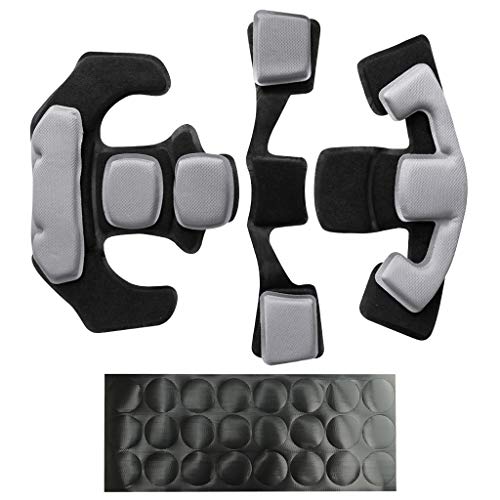 Tactical Helmet Pads - Universal Replacement Internal Memory Foam Pad Inserts for ACH, MICH, EXF Helmets - color: Grey-1st