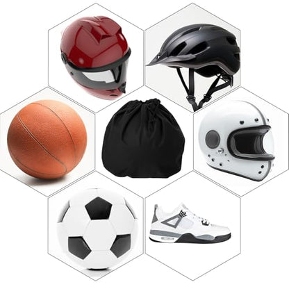 Large Capacity Lightweight Drawstring Bag, 17×18 inches Helmet Protection Storage, Welding Motorcycle Hood Bag with Drawstring Locking, Microfiber Large Lightweight Bags for Helmet Storage