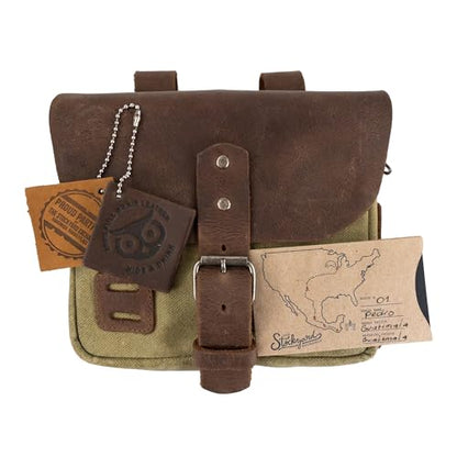 Hide & Drink, Survival Camping Pouch, Belt Loop, Rustic and Handy Tool Bag, Weather Resistant Outdoor Accessories, Traveling Essentials, Waxed Canvas, Handmade - color: Waxed Canvas