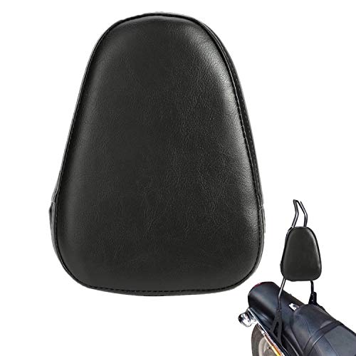 OSAN Universal Motorcycle Synthetic Leather Rear Sissy Bar Backrest Cushion Pad - Black