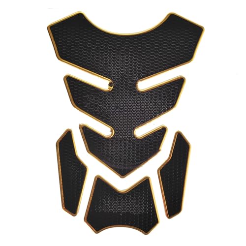 Motorcycle Tank Pad Sticker for K&awasaki ZXR400 ZRX400 ZZR400 ZX6R ZX9R ZX10R Z1000 Z750 Cool Motorcycle Decal Gas Oil Fuel Tank Pad Protector Sticker Case Oil Tank Tank Grip Decals (Color : Gold) - color: Gold
