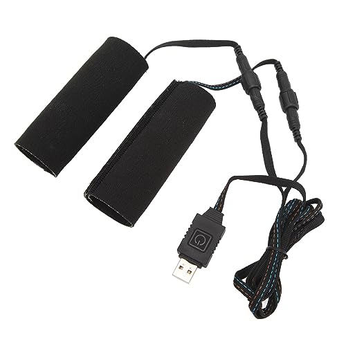 Heated Motorcycle Grip Cover, Aramid Fiber Heated Handlebar Pad with 6 Temperature Settings for Motorcycles and ATVs