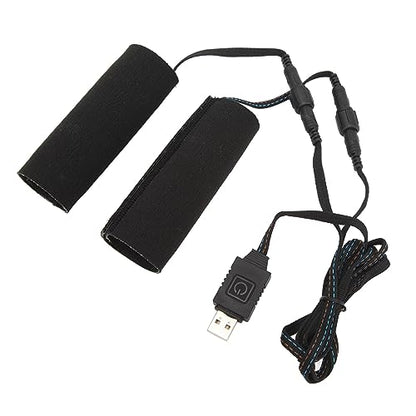 Heated Motorcycle Grip Cover, Aramid Fiber Heated Handlebar Pad with 6 Temperature Settings for Motorcycles and ATVs